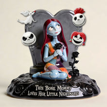 Load image into Gallery viewer, This Bone Mommy Loves Her Little Nightmares - Personalized Acrylic Plaque Gift for Mom and Grandma Shaped Plaques PopCulturePrints