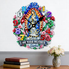 Load image into Gallery viewer, I Am Your Mother Acrylic Clock - Personalized Gifts for Faithful Souls Hanging Wall Clock PopCulturePrints