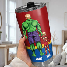 Load image into Gallery viewer, Super Dad Personalized Tumbler Tumbler Cup PopCulturePrints