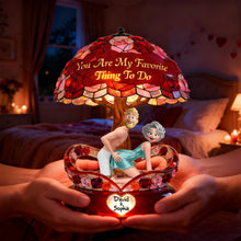 Load image into Gallery viewer, You Are My Favorite Thing To Do - Sweet Together Acrylic Light Box - Personalized Gifts for Couples Light Box PopCulturePrints