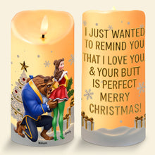 Load image into Gallery viewer, Celebrate Family Joy with Festive Love - Personalized Christmas Ornament Led Candle PopCulturePrints