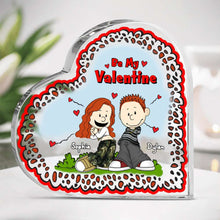 Load image into Gallery viewer, Personalized Y2K Style Valentine Heart Plaque for Couples Shaped Plaques PopCulturePrints