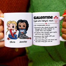 Load image into Gallery viewer, Personalized Galentine's Day Coffee Mug for Best Friends Coffee Mug PopCulturePrints