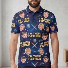 Load image into Gallery viewer, I'm Their Father Polo Shirt - Personalized Gift for Dads and Grandpas Polo Shirts PopCulturePrints