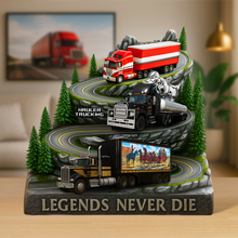 Load image into Gallery viewer, Legends Never Die – Classic Truck Movie Acrylic Plaque – Personalized Gifts for Truckers Shaped Plaques PopCulturePrints