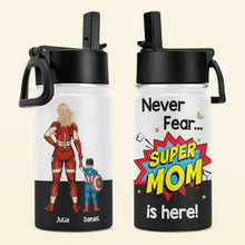 Load image into Gallery viewer, Custom Superhero Mom & Child Kid Tumbler - 12oz Kid Tumbler PopCulturePrints