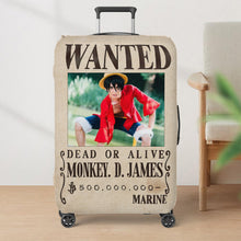 Load image into Gallery viewer, Custom Manga Fan Luggage Cover - Wanted Poster Design Luggage Covers PopCulturePrints