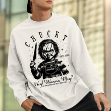 Load image into Gallery viewer, Pennywise Vintage Halloween Sweatshirt - You'll Float Too Shirts PopCulturePrints