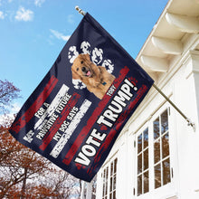 Load image into Gallery viewer, Personalized Dog Lover House Flag - Pawsitive Future Vote Toby Flag PopCulturePrints