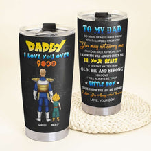 Load image into Gallery viewer, Dad, My Hero - Personalized Heroic Tumbler Tumbler Cup PopCulturePrints