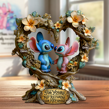 Load image into Gallery viewer, I'm Yours Acrylic Plaque - Personalized Gifts for Couples Who Cherish Love Shaped Plaques PopCulturePrints