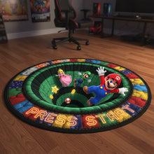 Load image into Gallery viewer, Level Up Your Game Room: Retro Game Mat - Personalized Gift for Gamers Doormat PopCulturePrints