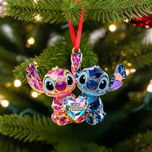 Load image into Gallery viewer, Forever in Love — Personalized Couples Christmas Ornament Ornament PopCulturePrints