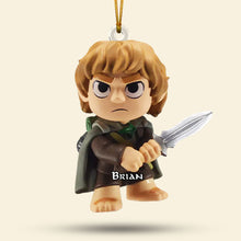 Load image into Gallery viewer, Personalized Hobbit Inspired Movie Fan Ornament Ornament PopCulturePrints