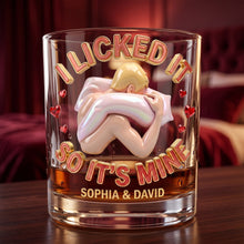 Load image into Gallery viewer, Naughty Couple Round Glass - Personalized Gifts For Couple 01ohlu290626 Glass PopCulturePrints