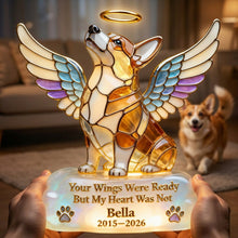 Load image into Gallery viewer, Your Wings Were Ready, But My Heart Was Not - Custom Pet Angel Memorial Light Box Light Box PopCulturePrints
