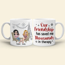 Load image into Gallery viewer, Personalized Best Friend Coffee Mug - Save on Therapy with Friendship Coffee Mug PopCulturePrints
