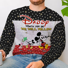 Load image into Gallery viewer, Personalized Father's Day 3D Shirt - Daddy's Path AOP Products PopCulturePrints