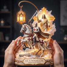 Load image into Gallery viewer, Knight Templar Be A Warrior Acrylic Light Box - Personalized Gifts For Christian 02patn140726 Light Box PopCulturePrints