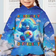 Load image into Gallery viewer, "Awesomely Different" - Personalized Autism Awareness Shirt AOP Products PopCulturePrints