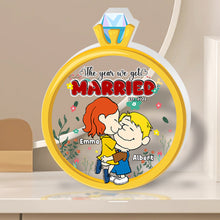 Load image into Gallery viewer, Personalized Acrylic Plaque for Couples - We Got Married Shaped Plaques PopCulturePrints