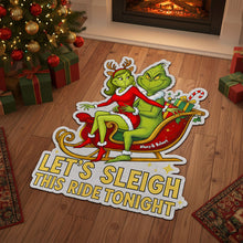 Load image into Gallery viewer, Let's Sleigh This Ride - Personalized Doormat for Couples Doormat PopCulturePrints