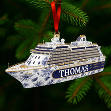 Load image into Gallery viewer, Sail Away with Personalized Charm - Road Trip Cruising Ornament - Custom Gifts for Cruising Lovers Ornament PopCulturePrints