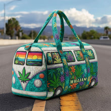Load image into Gallery viewer, "For the Herb Enthusiast, Celebrate in Style - Personalized Quilted Duffle Bag for Every Occasion" Quilted Duffle Bag PopCulturePrints