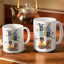 Load image into Gallery viewer, Best Dog Dad Ever - Personalized White Edge-to-Edge Mug Mug PopCulturePrints