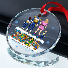 Load image into Gallery viewer, Personalized Family Christmas Ornament - 2024 Anime Theme Ornament PopCulturePrints
