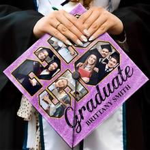 Load image into Gallery viewer, Celebrate Your Achievement - Custom Photo Graduate Anniversary Cap Topper Graduation Cap Topper PopCulturePrints