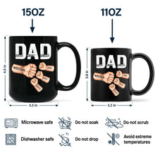 Load image into Gallery viewer, Dad - The Man, The Myth, The Legend | Personalized Black Mug for Father’s Day Mug PopCulturePrints