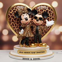 Load image into Gallery viewer, “Wild Hearts Slay Together” - Personalized Leopard Light Box - Unique Gift for Couples, Friends, and Loved Ones Light Box PopCulturePrints
