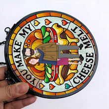 Load image into Gallery viewer, Personalized Stained Glass Suncatcher for Couples - Unique Valentine's Day Gifts Ornament PopCulturePrints
