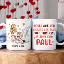 Load image into Gallery viewer, Personalized Couple Coffee Mug - All This Ass Is Just For You Coffee Mug PopCulturePrints