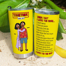 Load image into Gallery viewer, Personalized Valentine's Day Gifts for Couples - Unique Tumbler Designs Tumbler Cup PopCulturePrints