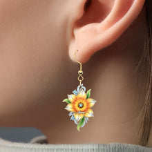 Load image into Gallery viewer, Illuminate Your Spirit with Personalized Birth Month Flower Earrings - A Unique Gift for Her Earrings PopCulturePrints