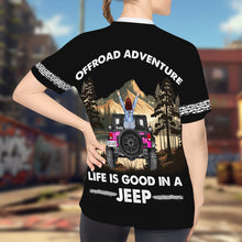 Load image into Gallery viewer, Personalized Jeep Girl Cap with Sunflower and Custom Name AOP Products PopCulturePrints