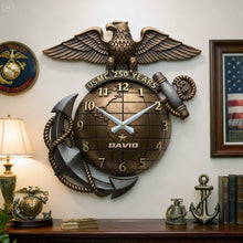Load image into Gallery viewer, Celebrate 250 Years of Service - Personalized Wall Clock for Veterans Hanging Wall Clock PopCulturePrints