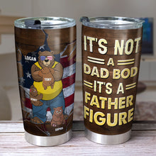 Load image into Gallery viewer, Personalized Dad Bear Tumbler - Custom Father's Day Gift Tumbler Cup PopCulturePrints