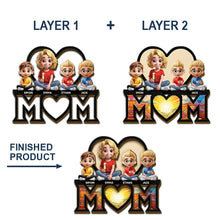 Load image into Gallery viewer, We Love You Mom - Personalized 3D Cartoon Car Visor Clip Car Visor Clip PopCulturePrints