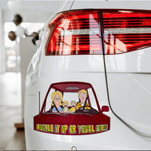 Load image into Gallery viewer, "Buckle Up for Safety!" - Personalized Family Car Decal - Custom Gift for Parents, Kids, and Family Fun Decal Sticker PopCulturePrints