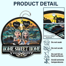 Load image into Gallery viewer, Home Sweet Home Family - Personalized Acrylic Car Hanger Acrylic Car Hanger PopCulturePrints