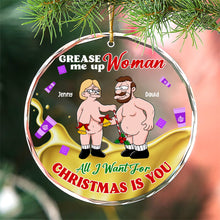 Load image into Gallery viewer, Personalized Couple Christmas Ornament - Funny Holiday Decor for Valentine's Day Gifts Ornament PopCulturePrints