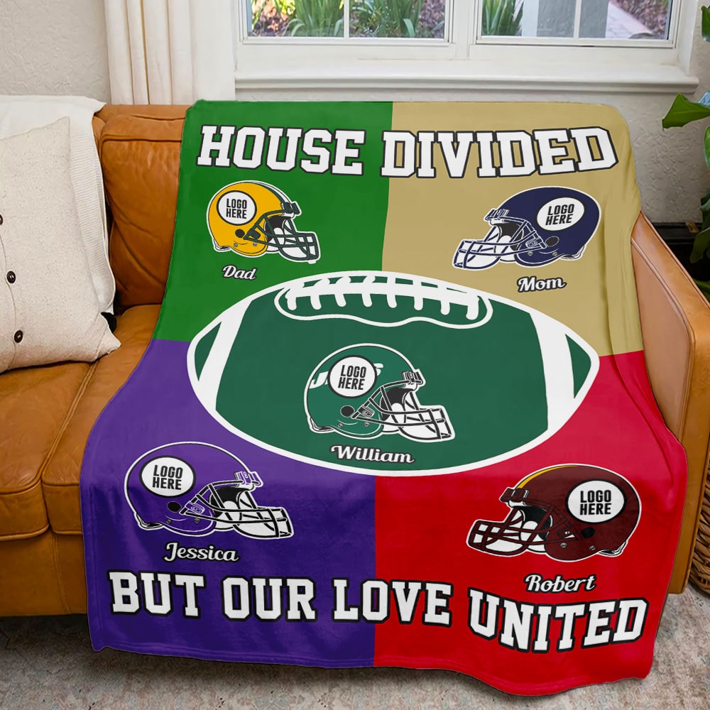 Custom Family Blanket for American Football Lovers Blanket PopCulturePrints