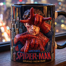 Load image into Gallery viewer, “Embrace Your Inner Hero” - Personalized Adventure Coffee Accent Mug - Custom Gift for Spider-Man Fans