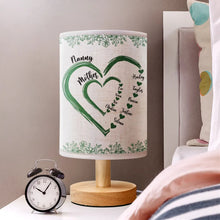 Load image into Gallery viewer, Love Lights Up in Every Heart - Personalized Fabric Lamp - Gift for Mom, Grandma, and Loved Ones Fabric Lamp PopCulturePrints