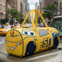 Load image into Gallery viewer, Personalized Car Theme Quilted Duffle Bag - Perfect Gift for Car Lovers Quilted Duffle Bag PopCulturePrints