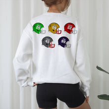 Load image into Gallery viewer, Custom Football Mom Christmas Sweatshirt Shirts PopCulturePrints