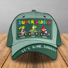 Load image into Gallery viewer, Personalized Super Dad Cap - Custom Classic Hat for Dads Caps PopCulturePrints